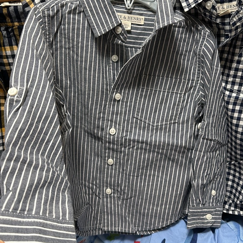 Bundle Kids Plaid and Checkered Shirts Set - Picture 9 of 11